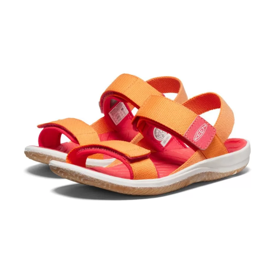 Kids KEEN Sandals-Big Kids' Elle Backstrap | Tangerine/Cayenne