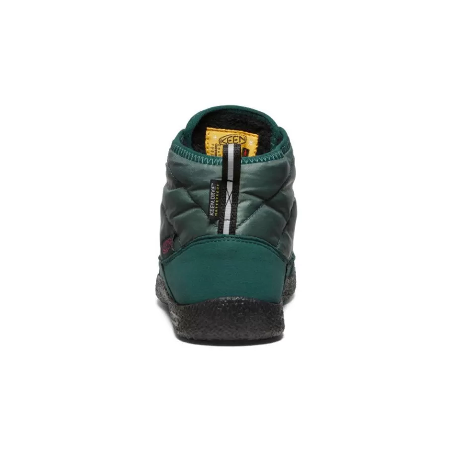 Kids KEEN Boots-Big Kids' Howser Ii Waterproof Chukka | Dark Forest/Fuchsia Purple
