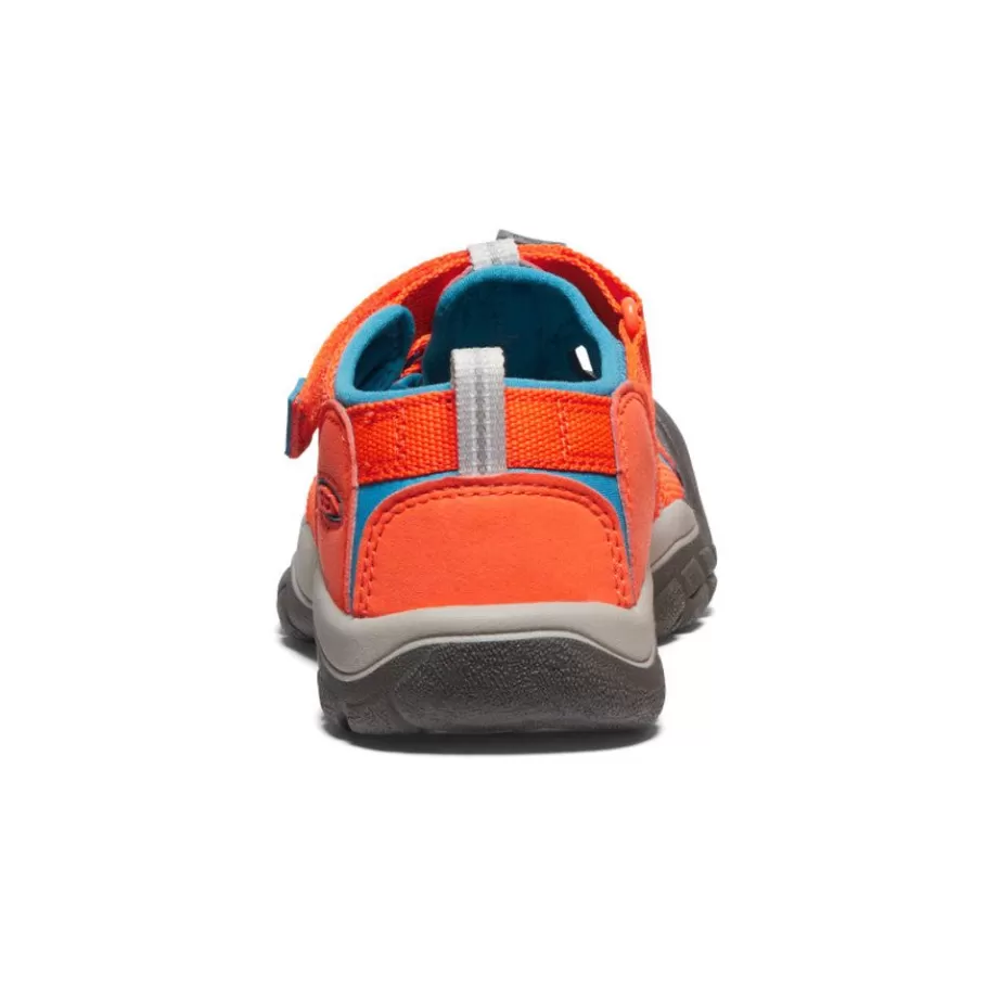 Kids KEEN Sandals-Big Kids' Newport H2 | Safety Orange/Fjord Blue