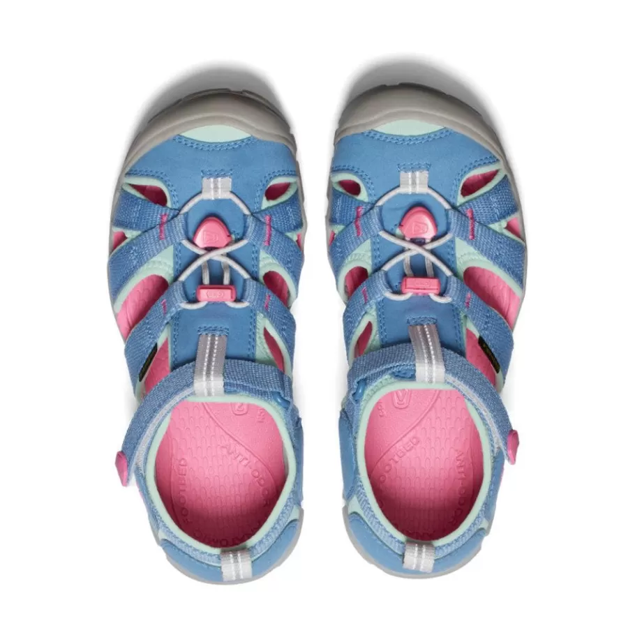 Kids KEEN Sandals-Big Kids' Seacamp Ii Cnx | Coronet Blue/Hot Pink
