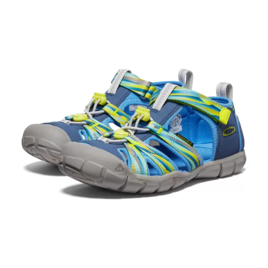 Kids KEEN Sandals-Big Kids' Seacamp Ii Cnx | Vintage Indigo/Evening Primrose