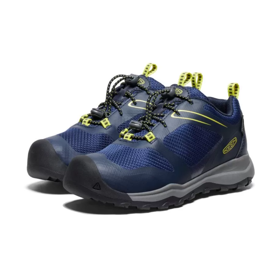 Kids KEEN Shoes-Big Kids' Wanduro Waterproof Shoe | Sky Captain/Evening Primrose
