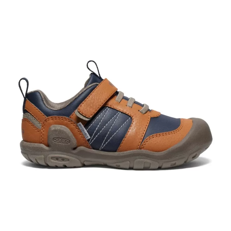 Kids KEEN Shoes-Little Kids' Knotch Peak Sneaker | Maple/Sky Captain