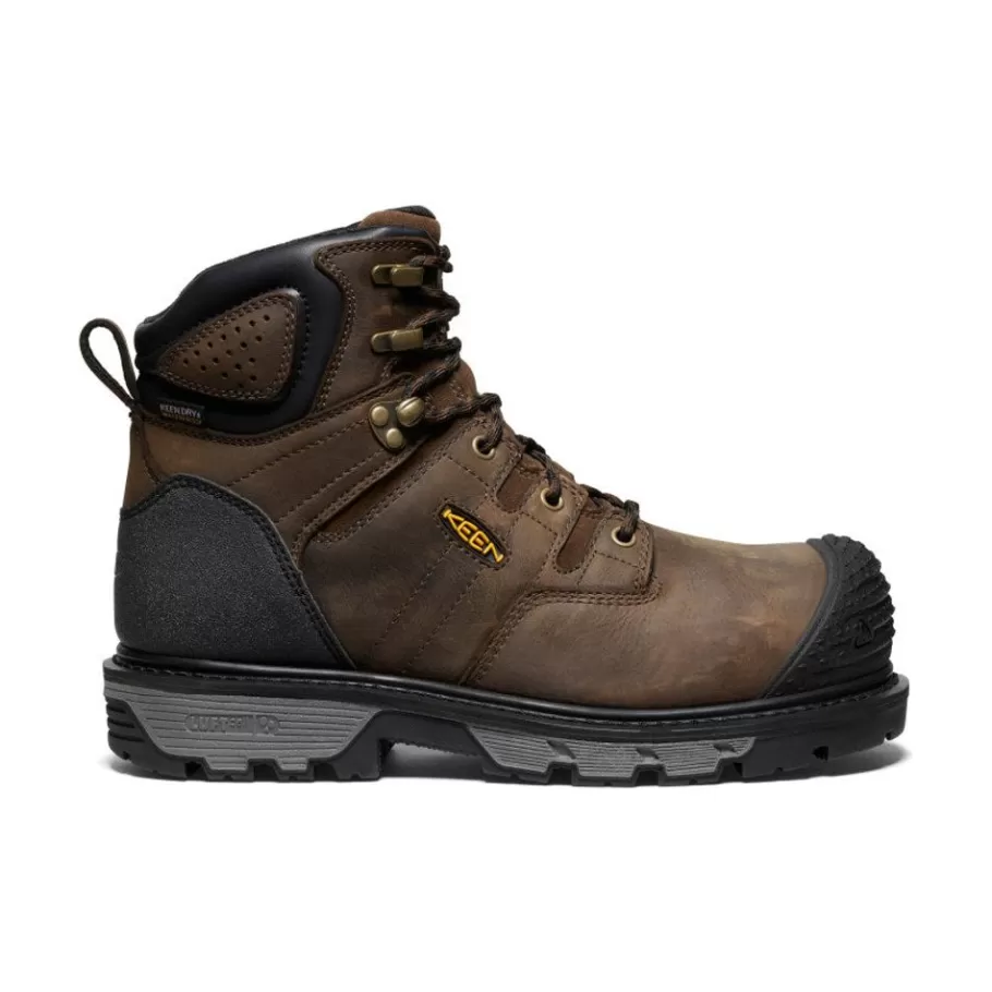 Men KEEN Work Boots & Shoes-Men'S Csa Camden 6" Waterproof Boot (Carbon-Fiber Toe) | Dark Earth/Black
