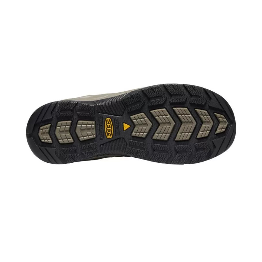 Men KEEN Work Boots & Shoes-Men'S Flint Ii Waterproof (Steel Toe) | Cascade Brown/Orion Blue