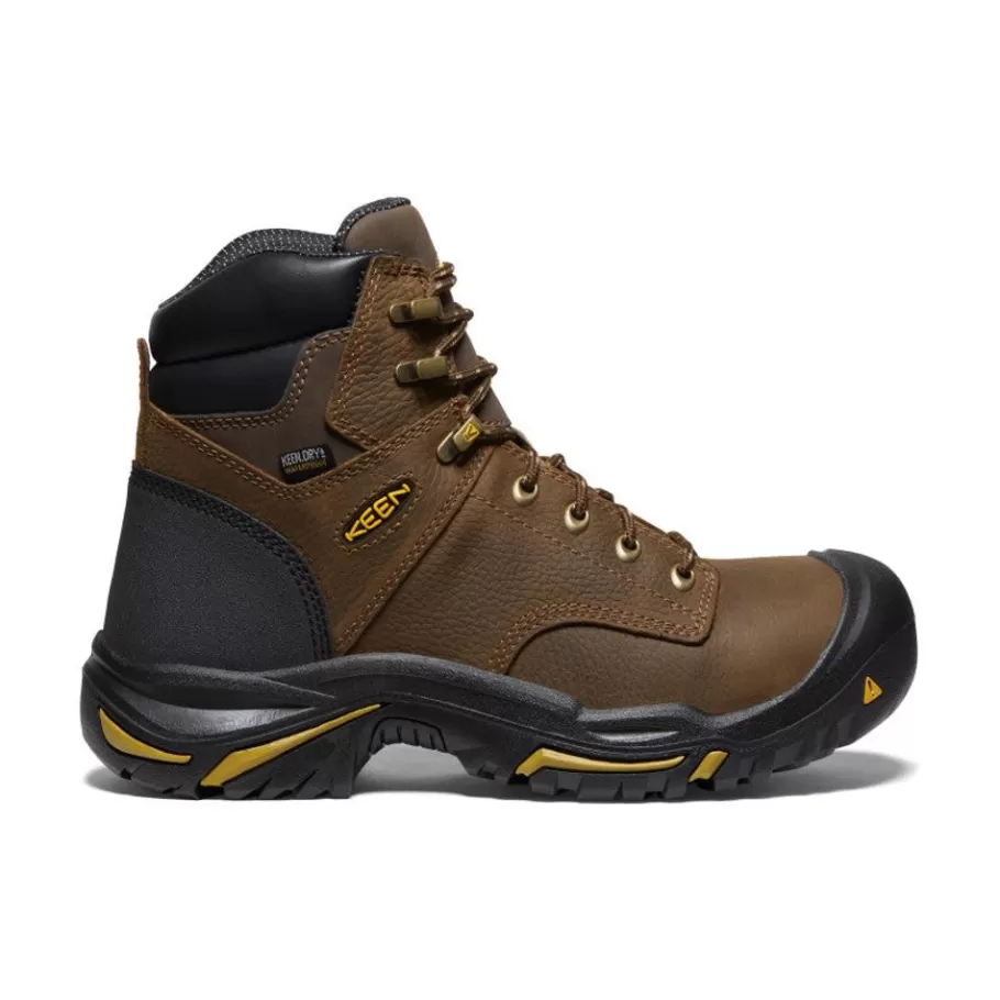 Men KEEN Work Boots & Shoes-Men'S Mt Vernon 6" Waterproof Boot (Soft Toe) | Cascade Brown
