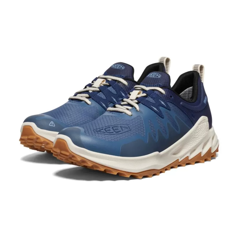 Men KEEN Shoes-Men'S Zionic Waterproof Hiking Shoe | Vintage Indigo/Faded Denim