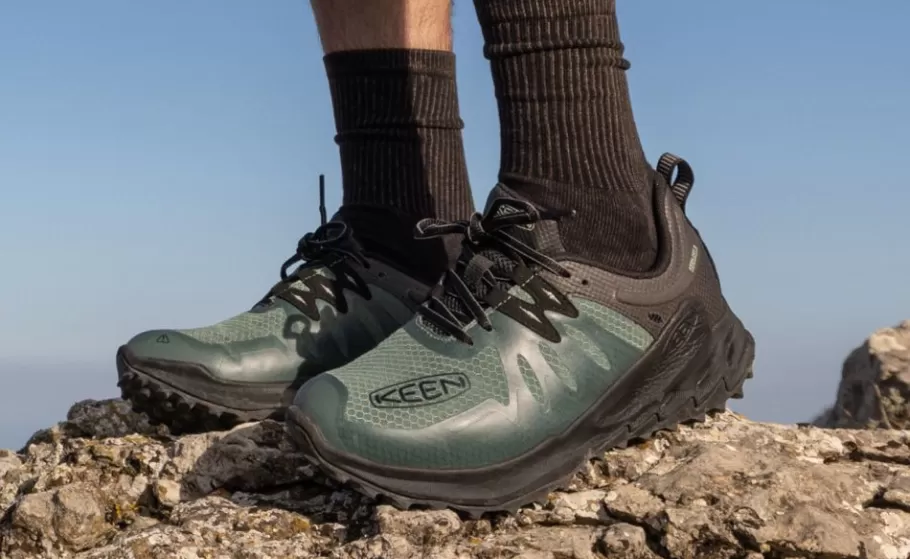Men KEEN Shoes-Men'S Zionic Waterproof Hiking Shoe | Vintage Indigo/Faded Denim