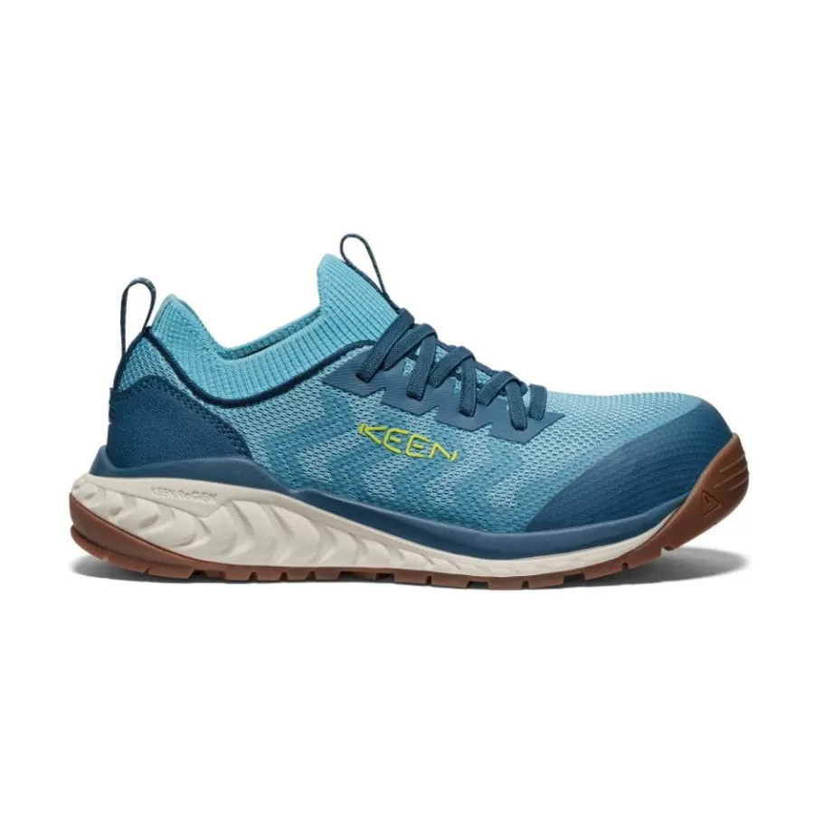 Women KEEN Work Boots & Shoes-Women'S Arvada Shift Work Sneaker (Carbon-Fiber Toe) | Reef Waters/Legion Blue