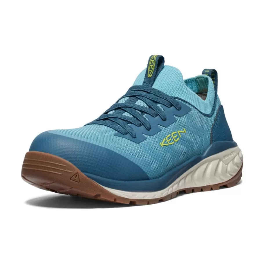 Women KEEN Work Boots & Shoes-Women'S Arvada Shift Work Sneaker (Carbon-Fiber Toe) | Reef Waters/Legion Blue