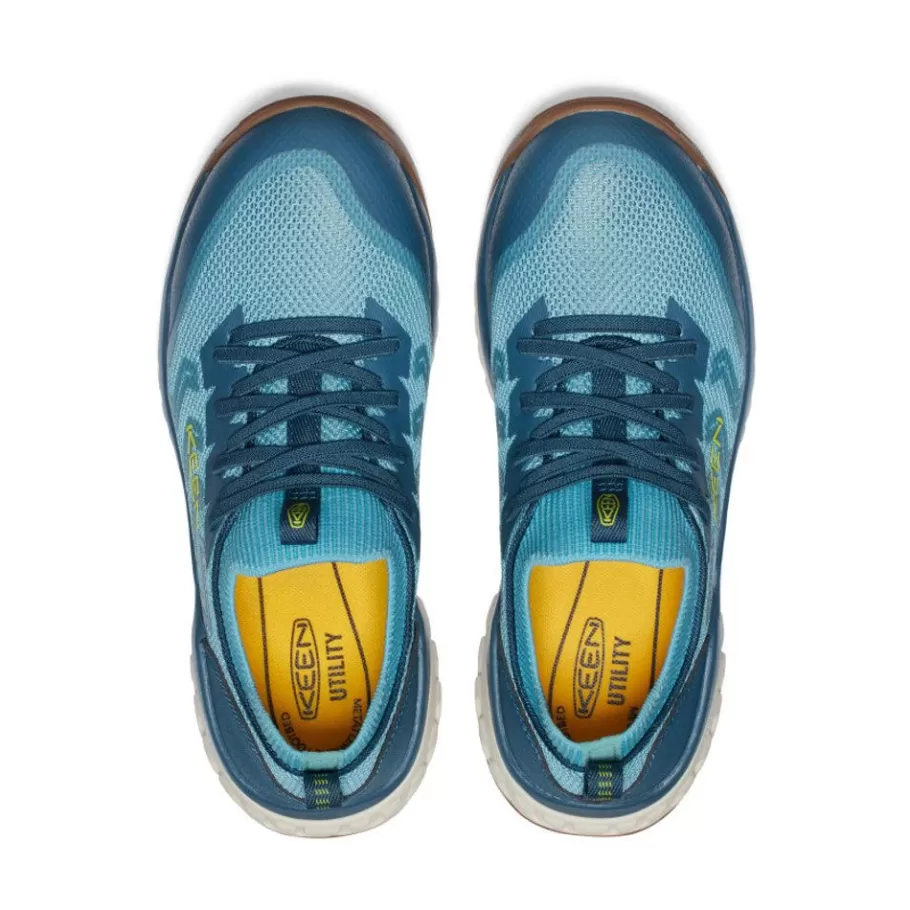 Women KEEN Work Boots & Shoes-Women'S Arvada Shift Work Sneaker (Carbon-Fiber Toe) | Reef Waters/Legion Blue