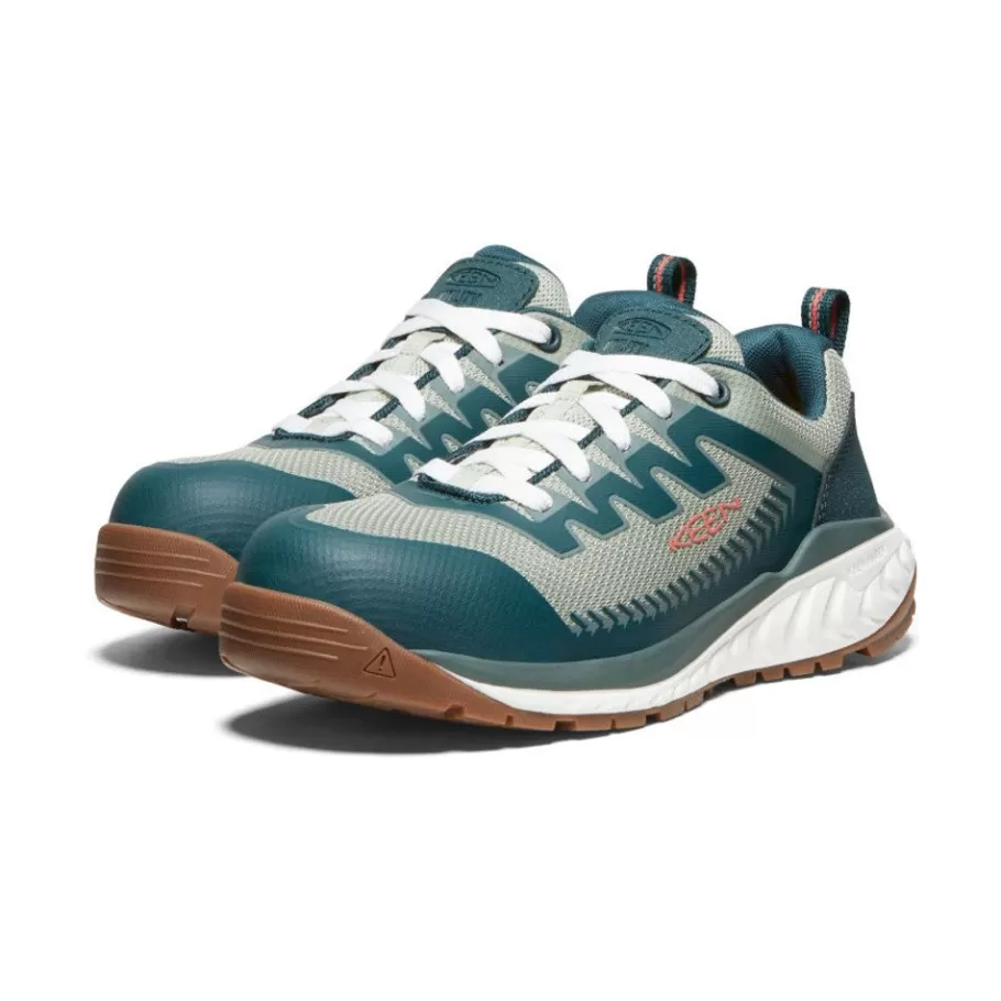 Women KEEN Work Boots & Shoes-Women'S Arvada Work Sneaker (Carbon-Fiber Toe) | Sea Moss/Desert Sage