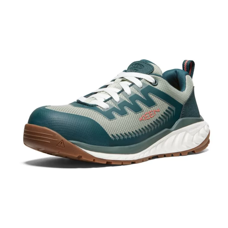 Women KEEN Work Boots & Shoes-Women'S Arvada Work Sneaker (Carbon-Fiber Toe) | Sea Moss/Desert Sage