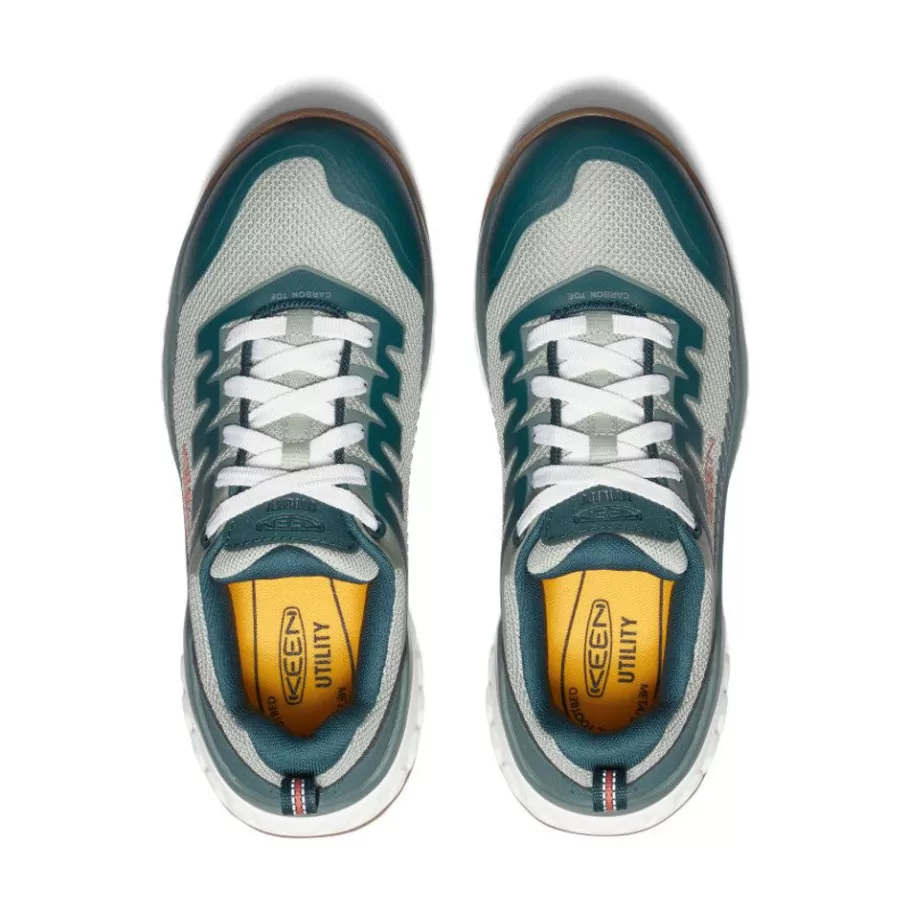 Women KEEN Work Boots & Shoes-Women'S Arvada Work Sneaker (Carbon-Fiber Toe) | Sea Moss/Desert Sage