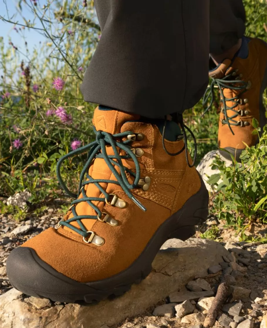 Women KEEN Boots-Women'S Pyrenees Waterproof Boot X Leave No Trace | Maple/Marmalade