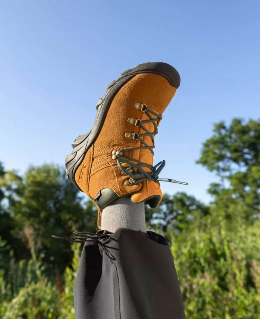 Women KEEN Boots-Women'S Pyrenees Waterproof Boot X Leave No Trace | Maple/Marmalade