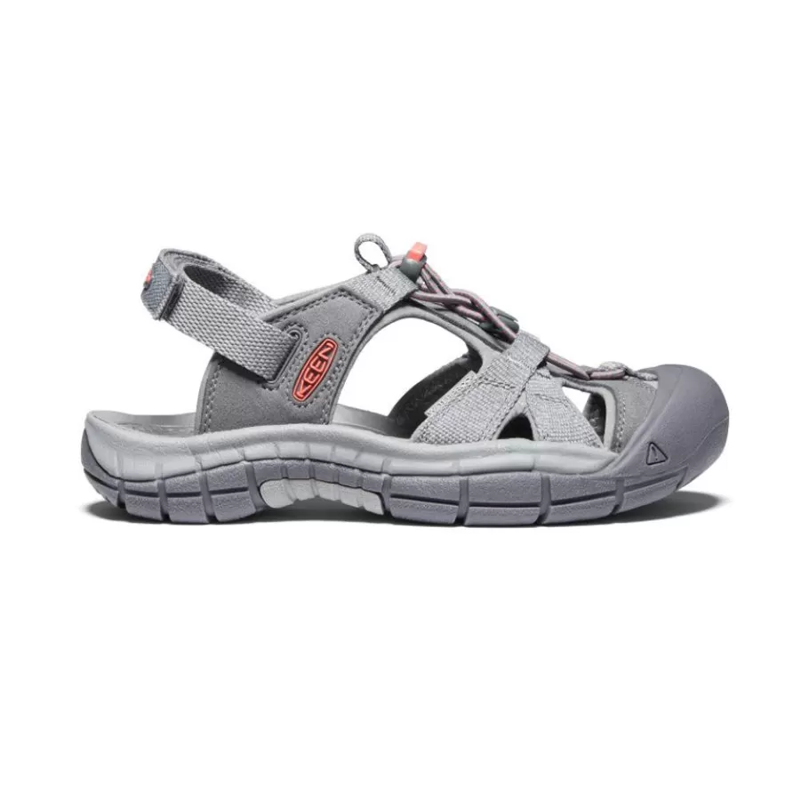 Women KEEN Sandals-Women'S Ravine H2 Sandal | Steel Grey/Coral