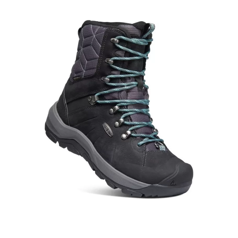 Women KEEN Boots-Women'S Revel Iv High Polar Waterproof Boot | Black/North Atlantic