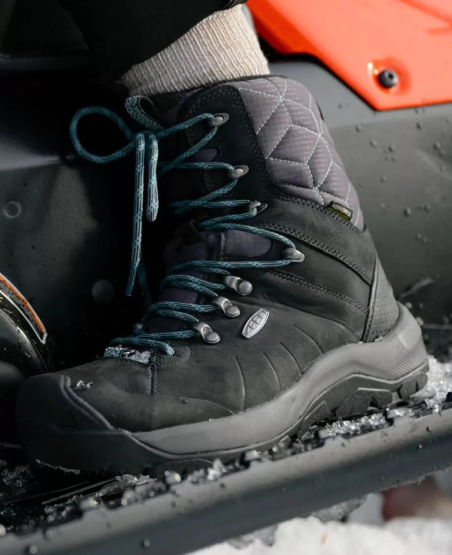 Women KEEN Boots-Women'S Revel Iv High Polar Waterproof Boot | Black/North Atlantic