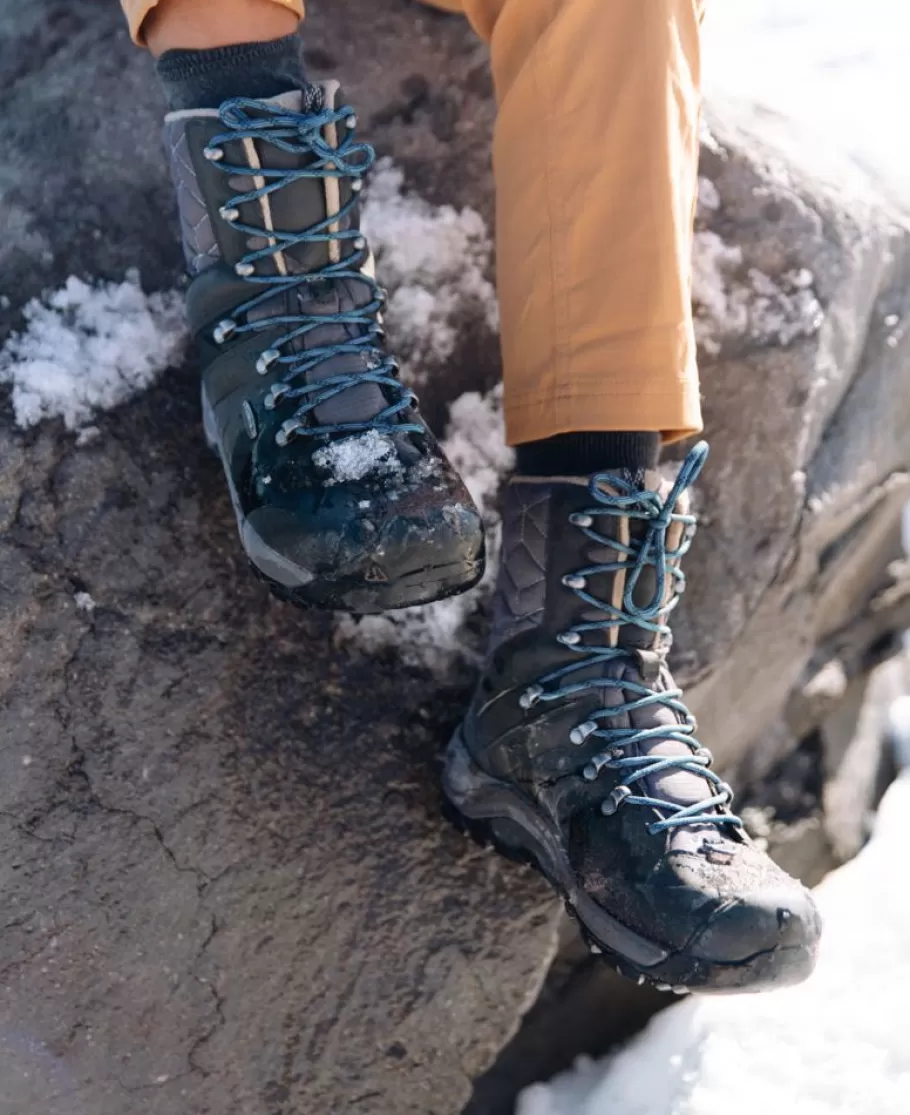 Women KEEN Boots-Women'S Revel Iv High Polar Waterproof Boot | Black/North Atlantic