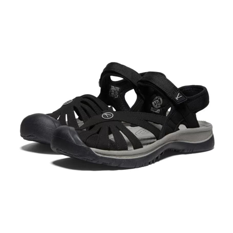 Women KEEN Sandals-Women'S Rose Sandal | Black/Neutral Gray