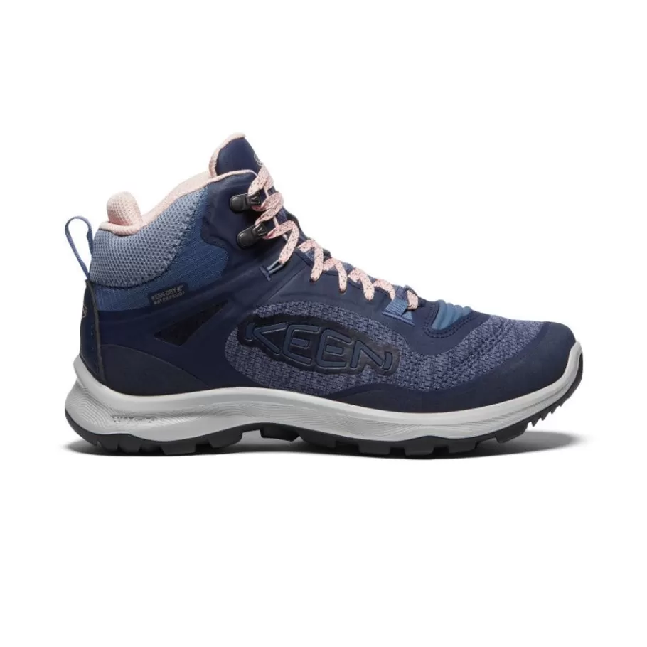 Women KEEN Boots-Women'S Terradora Flex Waterproof Boot | Vintage Indigo/Peachy