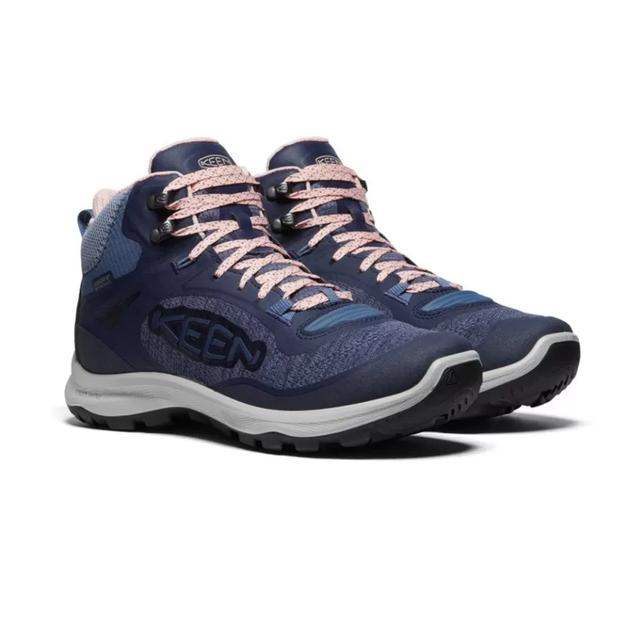 Women KEEN Boots-Women'S Terradora Flex Waterproof Boot | Vintage Indigo/Peachy